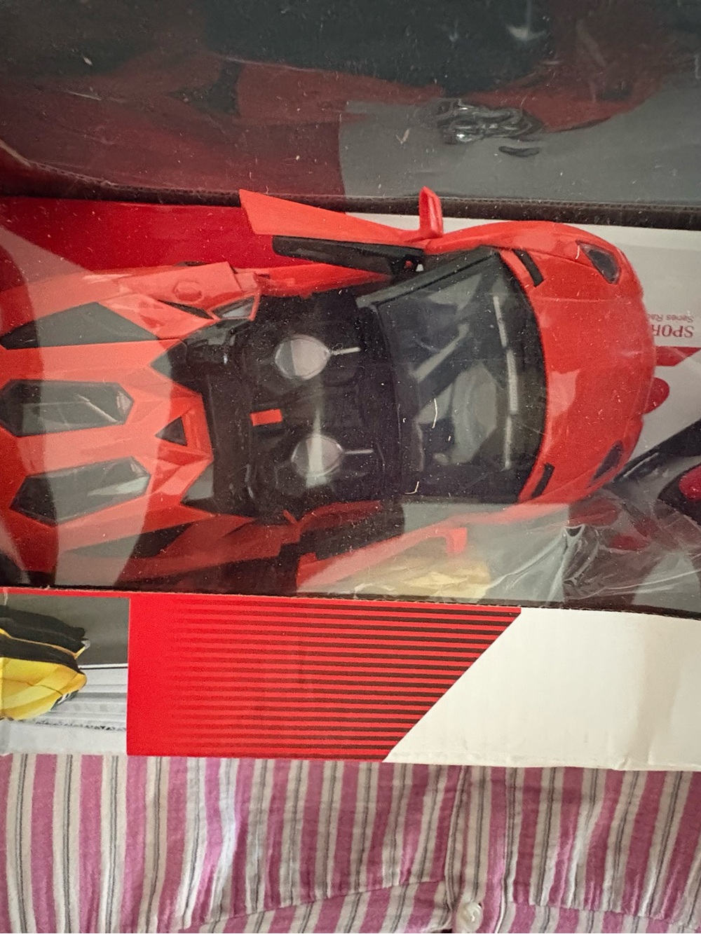 Orange Remote Control Sports Car Toy with Opening Doors - Picture 4 of 8